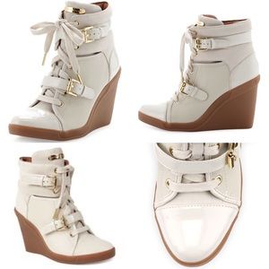Michael Kors Vanilla Skid Wedge High-Top Sneaker